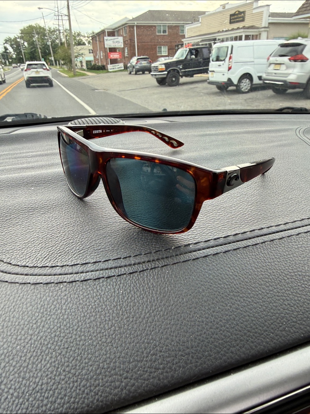 Costa Tortoiseshell Sunglasses with Blue-Green Lenses